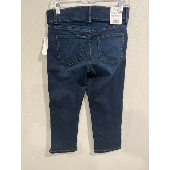 Gloria Vanderbilt Capri Jeans Women Size 4P Blue Denim Shape Effect High Waisted - Picture 2 of 12